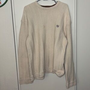 Chaps Unisex XL Beige Crewneck Sweater